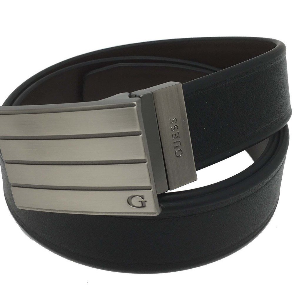 Guess Men's Reversible Black/Brown Belt